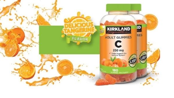 Review kẹo bổ sung vitamin C Kirkland Adult Gummies 